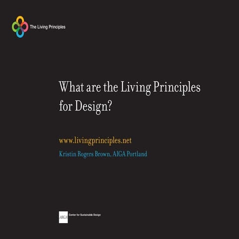 AIGA Living Design Principles