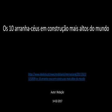 10 maiores arranha céus do mundo - msn 31julho2015