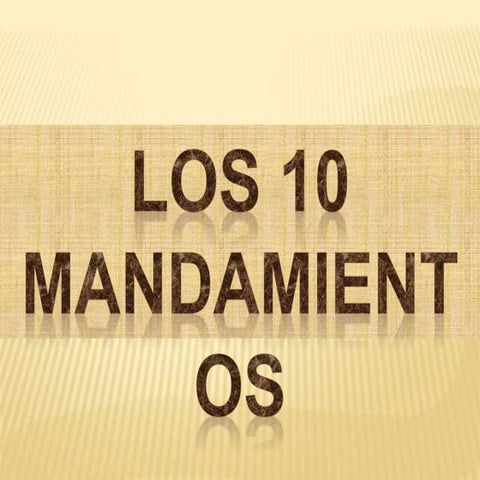 10 mandamientos