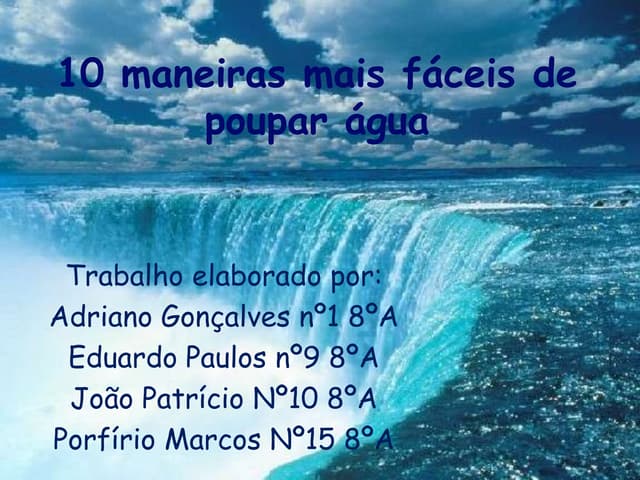 10 Maneiras Mais FáCeis De Poupar áGua