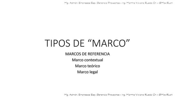 Marco Referencial | PPT