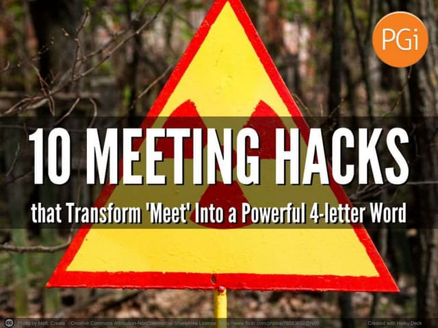 10 Meeting Productivity Hacks