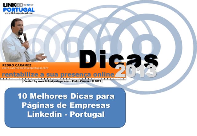 10 melhores dicas para paginas empresas no Linkedin - Portugal