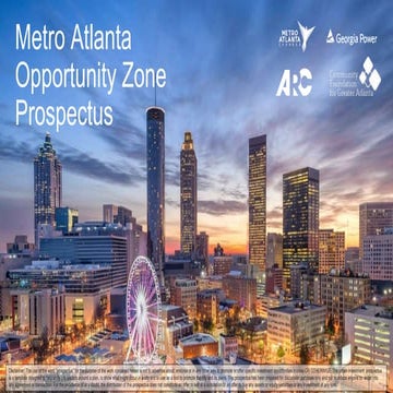 Metro Atlanta Opprtunity Zone Prospectus