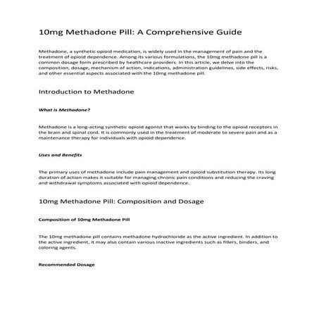 Methadone | PPTX