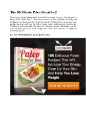 10 Minute Paleo Breakfast Recipes