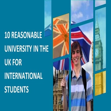 10 Most Affordable UK Universities for International Students
