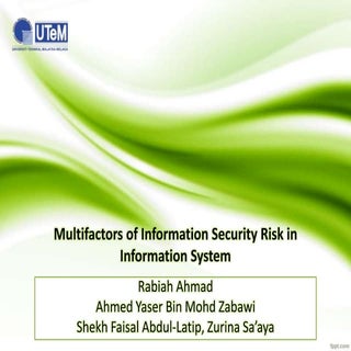Multi-factor Information Security R...