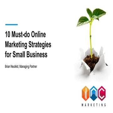 10 must do online marketing strategies for small business