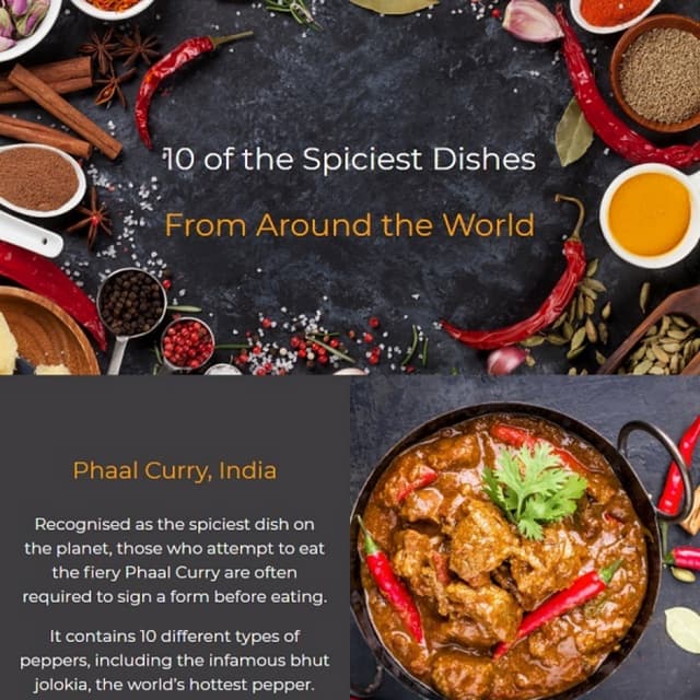 10 of the spiciest dishes from around the world