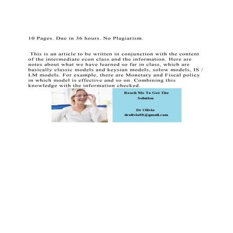 10 Pages. Due in 36 hours. No Plagiarism.  This is an arti.docx