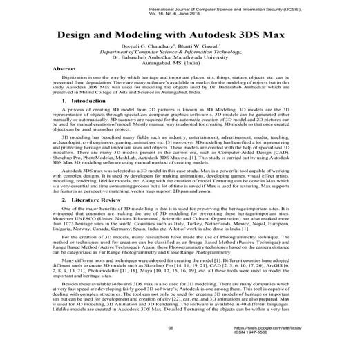 Design and Modeling with Autodesk 3DS Max