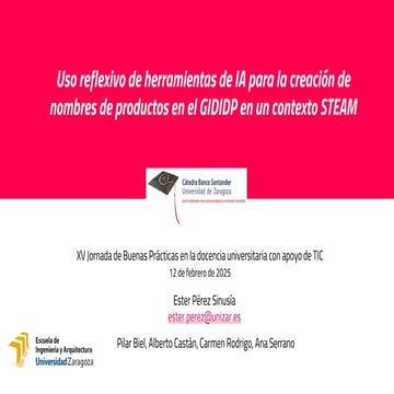 Uso reflexivo de herramientas de IA para la creación de nombres de productos ...