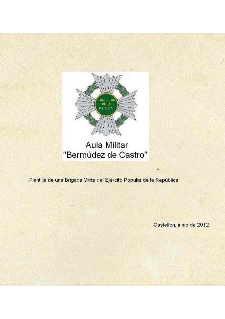 10 plantilla de una brigada mixta del ejercito popular de la republica