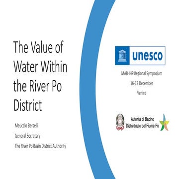 MAB-IHP Regional Symposium: Managing Water Resources in Biosphere Reserves in SEE and Med