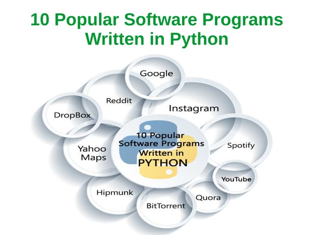 10 popular software programs written in python 