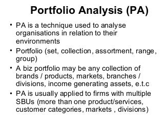 business portfolio analysis