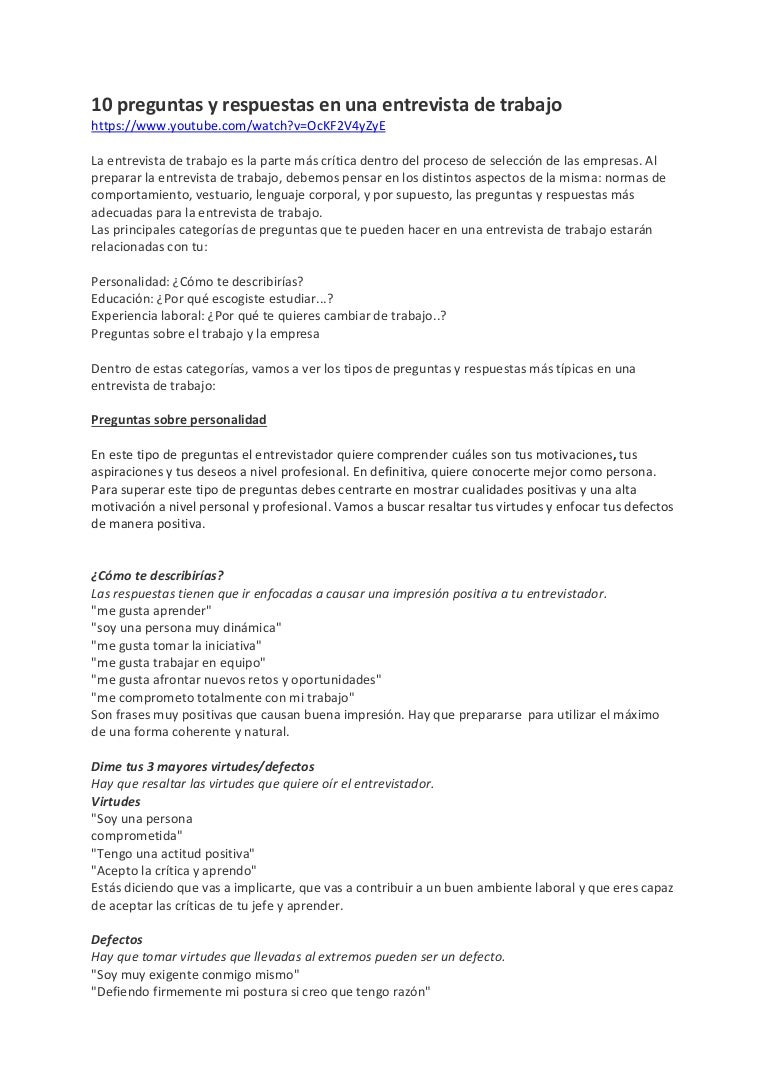 preguntas de entrevistas con respuestas 10 preguntas y respuestas en una entrevista de trabajo preguntas de entrevistas con respuestas 10 preguntas y respuestas en una entrevista de trabajo