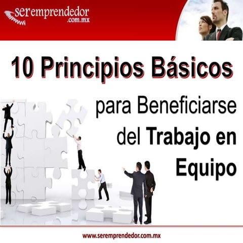 10 Principios Básicos para Beneficiarse del Trabajo en Equipo