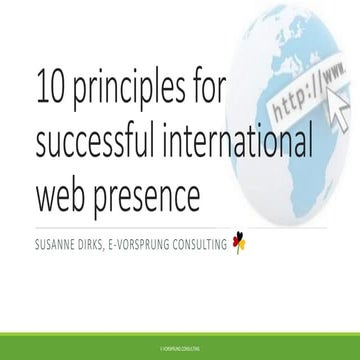 10 Principles for International Online Presence | Susanne Dirks - eVorsprung ...