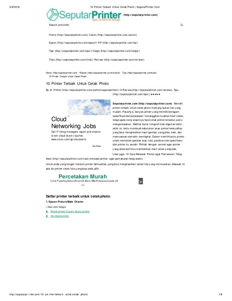 10 printer terbaik untuk cetak photo seputar printer .com