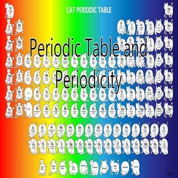 periodic table and periodicity