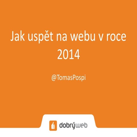 10 rad, jak uspět na webu v roce 2014