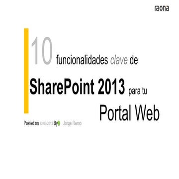 10 razones para hacer tu portal web con Sharepoint 2013
