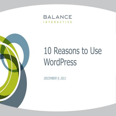 10 reasons to choose wordpress
