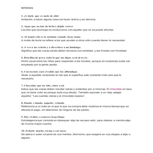 Los refranes | PPT