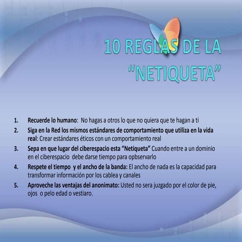 10 reglas netiqueta