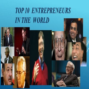 10 richest enterprenur
