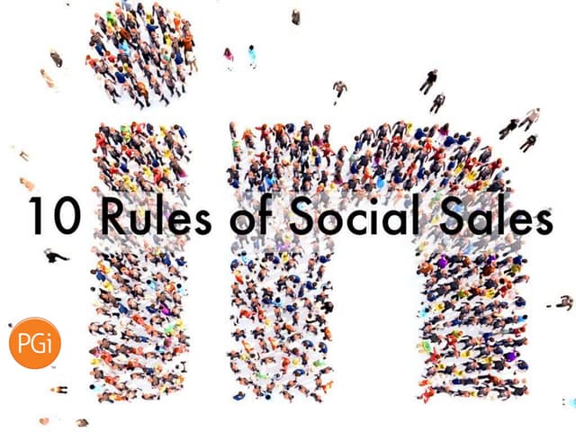 10 Rules of Social Sales
