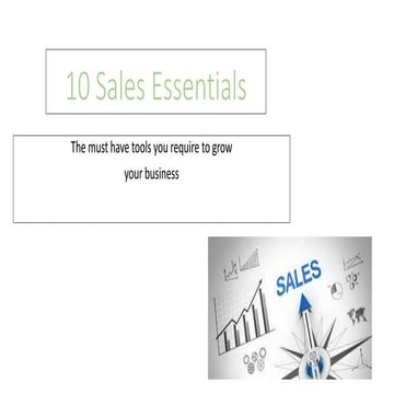 10 sales essentials