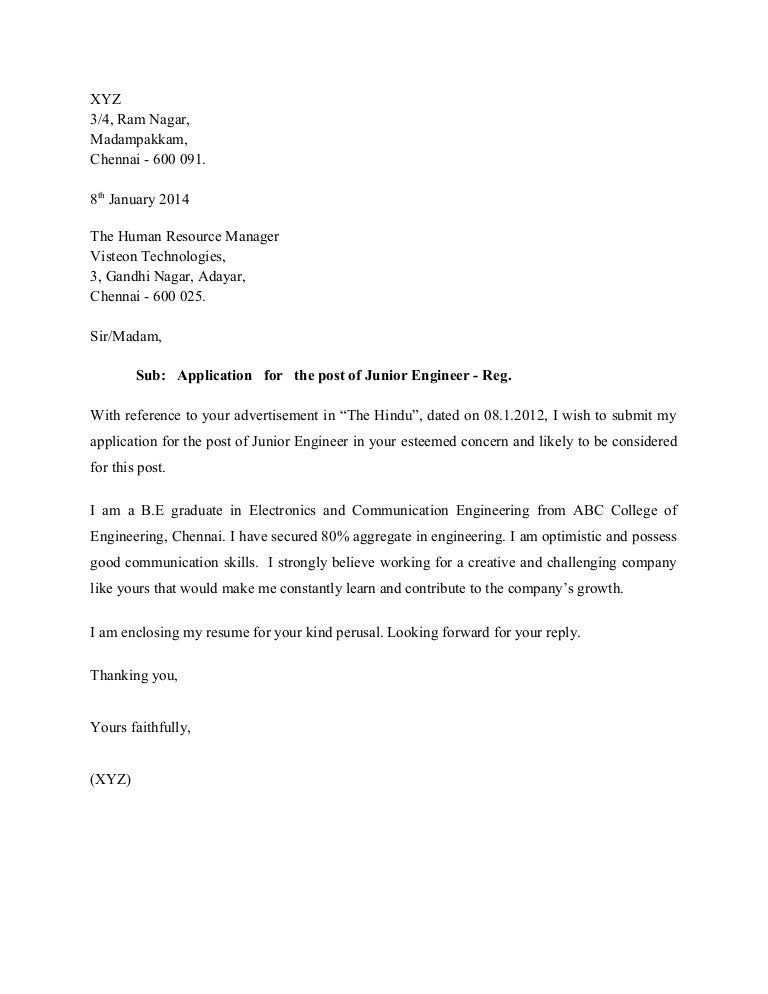 10 Sample Cover Letter