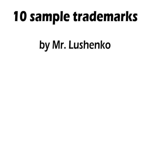 Sample trademark presentation