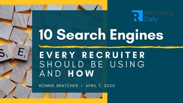 10 search engines every recruiter should be using and how
