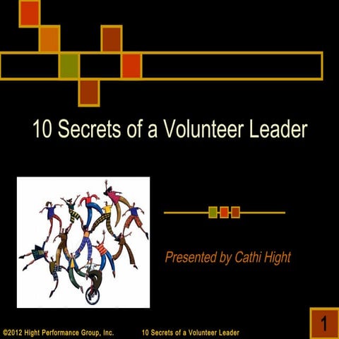 10 Secrets of a Volunteer Leader