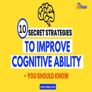 7 Ways to Boost Brain Cognitive Function_ Tips for Enhancing Mental ...