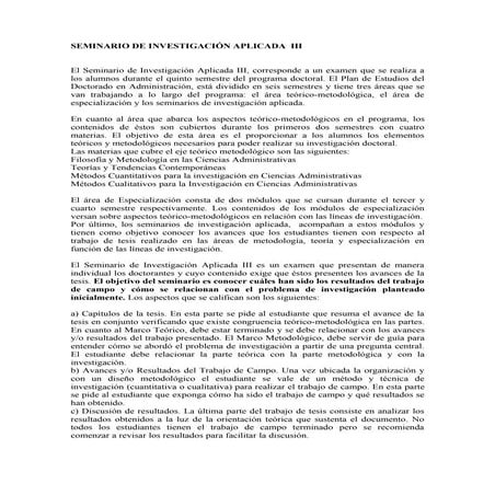 10 seminario de investigación aplicada  iii