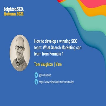 How to develop a winning SEO team: What Search Marketing can learn from Formu...