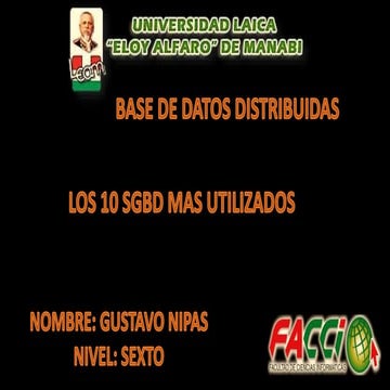 10 sistemas gestores de base de datos