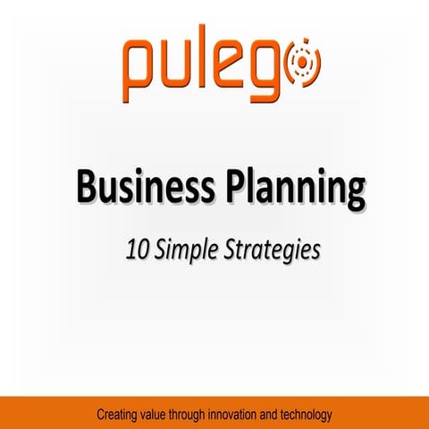 10 Simple Business Planning Strategies