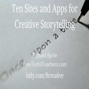 10 sites & apps to inspire creative writing