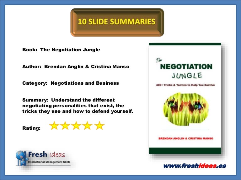 negotiations book