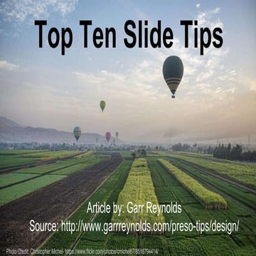 10 slide tips | PPT