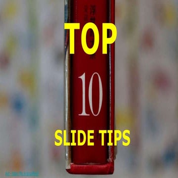 Top 10 tips to design an effective presentation (as shown by Garr Reynolds)