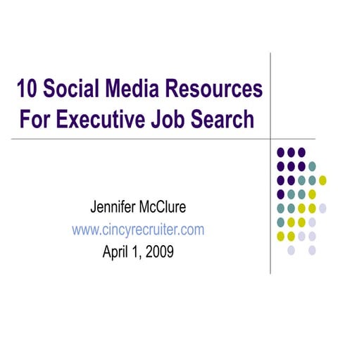 10 Social Media Tools For Executive Job Search 4 2009