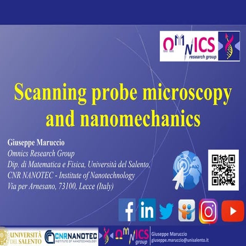 10 Scanning probe microscopy and nanomechanics