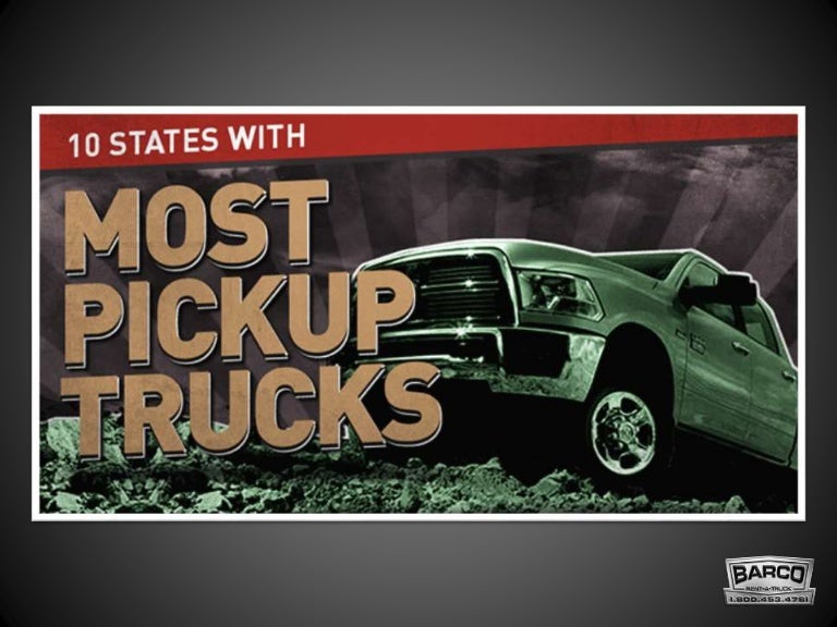 10 States With Most Pickup Trucks